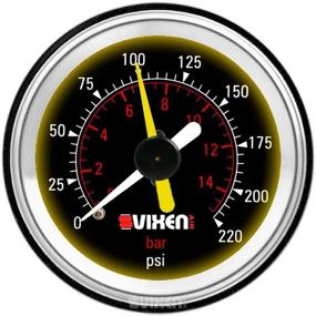 img 3 attached to 📈 Vixen Air One 2" Dual Needle Air Pressure Black Gauge Kit with Switches and Metal Dash Panel – VXF1GP2RKB