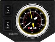 📈 vixen air one 2" dual needle air pressure black gauge kit with switches and metal dash panel – vxf1gp2rkb logo