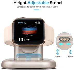 img 2 attached to Portable Magnetic Charging Stand for Apple Watch Series - 44mm, 42mm, 40mm, 38mm