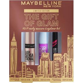 img 3 attached to 💄 Maybelline New York Glam Mini Mascara and Eyeliner Makeup Gift Set, 1 Count - The Perfect Gift of Glamour