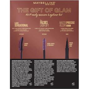 img 2 attached to 💄 Maybelline New York Glam Mini Mascara and Eyeliner Makeup Gift Set, 1 Count - The Perfect Gift of Glamour
