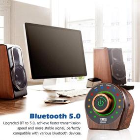 img 2 attached to 🔊 Усилитель мощности Bluetooth 5.0 50W+50W Беспроводной аудиоприемник стерео Hi-Fi Цифровой усилитель класса D с AUX/USB/Bluetooth входом для телефона ПК планшета MP3 CD