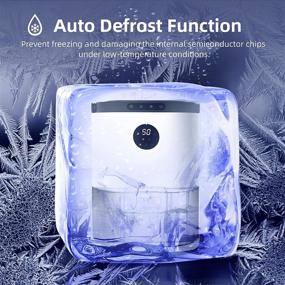img 1 attached to 🌧️ Nessbase Dehumidifier 77.5oz (2300ml) - Ultra Quiet Home Dehumidifier with 7 Color Lights, Mini & Portable for Bedroom, Bathroom, and Basements - Auto Defrost, Multi-Mode