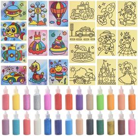 img 1 attached to 🎨 Vibrant and Playful: Otters Colored Children Sheets Painting for Endless Creativity!