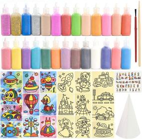 img 3 attached to 🎨 Vibrant and Playful: Otters Colored Children Sheets Painting for Endless Creativity!