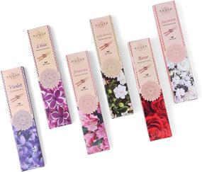 img 3 attached to 🌸 Experience the Exquisite Scent of NAQSH Premium Hand Rolled Incense 6x20 - Assorted Pack of 6 for a Flowery Aura