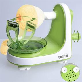 img 2 attached to Efficient 3-in-1 Stainless Steel Apple Peelers, Slicer, Corer - Cadrim Apple Peeler with 4 Suction Cups