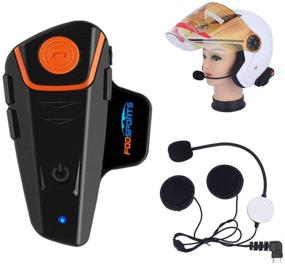 img 4 attached to 🏍️ Fodsports BT-S2 Bluetooth Motorcycle Intercom System - Off-Road Motorbike Helmet Headset with Hands-Free Communication, FM Radio, MP3 Player - 1000M Range (1 Pack Hard Microphone)