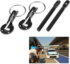 img 3 attached to 🔒 Qiilu Universal Aluminum Hood Lock Pin Kit - Enhance Racing Car Safety