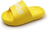 🚽 amoji non-slip slippers for boys' bathroom sandals logo