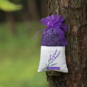 img 1 attached to 🌿 Premium Purple Gauze Cotton-Ramie Sachets: 24pcs Empty Bags for Lavender, Spice, and Herbs