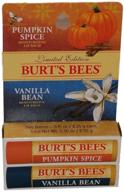 🎃 introducing burts bees limited edition combo pack: pumpkin spice & vanilla bean lip balm - a seasonal delight! logo