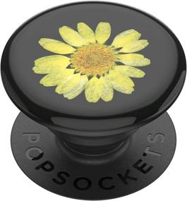img 4 attached to 🌼 PopSockets PopGrip: Pressed Flower Yellow Daisy Swappable Top for Phones and Tablets