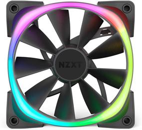 img 3 attached to 🌈 NZXT AER RGB 2 - 140mm LED RGB PWM Fan for Hue 2 - Advanced Lighting & Customizations - Fluid Dynamic Bearing - Winglet Tips - Single (HUE2 Lighting Controller Not Included)