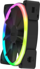img 1 attached to 🌈 NZXT AER RGB 2 - 140mm LED RGB PWM Fan for Hue 2 - Advanced Lighting & Customizations - Fluid Dynamic Bearing - Winglet Tips - Single (HUE2 Lighting Controller Not Included)