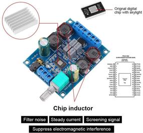 img 2 attached to 🔊 MakerHawk 2Pcs TPA3116D2 Two-Channel Stereo Amplifier Board: 2x50W High Power Digital Subwoofer Amplifier for Store Solicitation, Home Theater, Square Speakers DIY