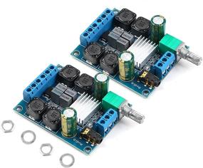 img 4 attached to 🔊 MakerHawk 2Pcs TPA3116D2 Two-Channel Stereo Amplifier Board: 2x50W High Power Digital Subwoofer Amplifier for Store Solicitation, Home Theater, Square Speakers DIY