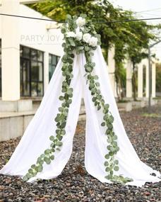 img 3 attached to 🎉 Повысьте настроение на любом мероприятии с искусственными лозами Eucalyptus Garland от PARTY JOY - изысканная зелень для свадеб, фоны, арки и декора стены!