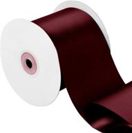 🎀 laribbons 3" wide double face satin ribbon - 25 yard (277 burgundy): the perfect choice for elegant diy crafts and decor logo