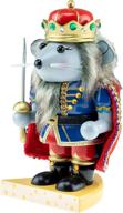 🐭 clever creations mouse king: a traditional 7 inch wooden nutcracker for festive christmas décor on shelves and tables logo