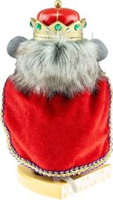 img 2 attached to 🐭 Clever Creations Mouse King: A Traditional 7 Inch Wooden Nutcracker for Festive Christmas Décor on Shelves and Tables