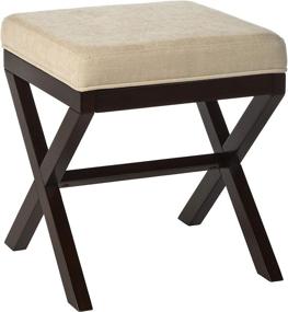 img 3 attached to ☕ Espresso Upholstered Backless Vanity Stool by Morgan Wood