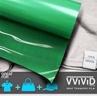 🔥 vvivid green heat transfer iron-on vinyl: vibrant and versatile (1ft x 3ft) logo