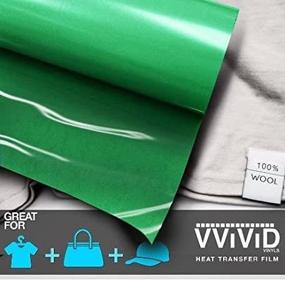 img 3 attached to 🔥 VViViD Green Heat Transfer Iron-on Vinyl: Vibrant and Versatile (1ft x 3ft)