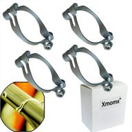 🚲 xmomx metal bike cable guide - 4 sets 25.4mm firm ring for brake, shift & derailleur cables - durable mtb bike cable clip fittings logo