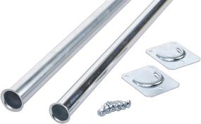 img 2 attached to Heavy Duty Adjustable Rod, 18 🔩 by 30-Inch, Zinc Plated - Closet Pro CD-0024-18/30ZC