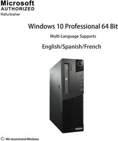 img 1 attached to Renewed Lenovo ThinkCentre M83 Small Form High Performance Business Desktop PC (Intel Core i5-4570 3.2GHz, 8GB DDR3 RAM, 240GB SSD, DVD-ROM, WiFi, Windows 10 Pro)