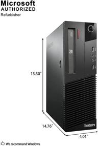 img 2 attached to Renewed Lenovo ThinkCentre M83 Small Form High Performance Business Desktop PC (Intel Core i5-4570 3.2GHz, 8GB DDR3 RAM, 240GB SSD, DVD-ROM, WiFi, Windows 10 Pro)