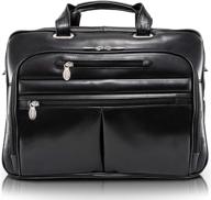 👜 mcklein usa rockford 15.6" leather laptop briefcase - stylish and durable for business professionals logo