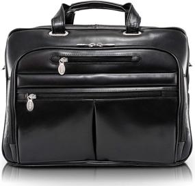 img 4 attached to 👜 McKlein USA Rockford 15.6" Leather Laptop Briefcase - Stylish and Durable for Business Professionals