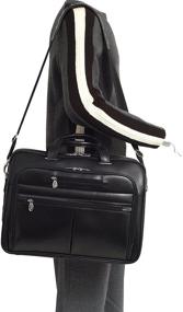 img 2 attached to 👜 McKlein USA Rockford 15.6" Leather Laptop Briefcase - Stylish and Durable for Business Professionals