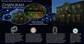 img 2 attached to 🕎 Laser Lights for Chanukah: Enhanced Outdoor Home Decoration & Hanukkah Lights Show