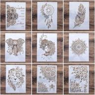 mandala painting scrapbooking stamping template logo