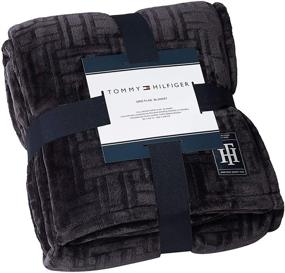 img 2 attached to Tommy Hilfiger Grid Blanket Obsidian