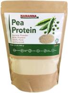 🌱 namanna pea protein powder (80% protein) – 2.2 lb, non-gmo, vegan, kosher, halal, gluten free, dairy free, soy free, hypoallergenic, 100% pure, unflavored, plant-based protein, keto-friendly logo