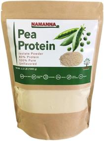 img 3 attached to 🌱 NAMANNA Pea Protein Powder (80% Protein) – 2.2 lb, Non-GMO, Vegan, Kosher, Halal, Gluten Free, Dairy Free, Soy Free, Hypoallergenic, 100% Pure, Unflavored, Plant-Based Protein, Keto-Friendly