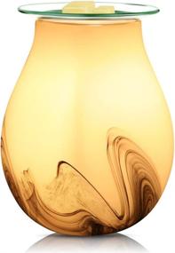 img 3 attached to 🕯️ carryBC Electric 3D Glass Wax Melt Warmer - Fragrance Warmer for Home, Office, Bedroom, Living Room - Sea Wave Design - Ideal Gifts & Decor