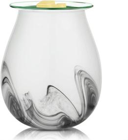 img 4 attached to 🕯️ carryBC Electric 3D Glass Wax Melt Warmer - Fragrance Warmer for Home, Office, Bedroom, Living Room - Sea Wave Design - Ideal Gifts & Decor