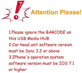 img 2 attached to 🔵 Лучший интерфейсный модуль Dual USB Bestycar - Подлинный и совместимый только с Ford CARPLAY SYNC 3 - HC3Z-19A387-B, синий