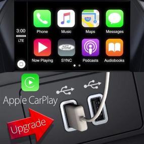 img 1 attached to 🔵 Лучший интерфейсный модуль Dual USB Bestycar - Подлинный и совместимый только с Ford CARPLAY SYNC 3 - HC3Z-19A387-B, синий