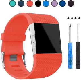 img 4 attached to VINIKI Waterproof Compatible Fitbit Orange