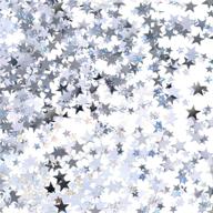 ✨ sparkling silver star confetti: perfect table decoration for weddings & birthday parties - 60g / 2.1oz logo