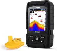 enhance recreational fishing experience with lucky portable fish finder for dock, shore, or bank fishing logo