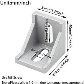 img 2 attached to HONJIE Bracket Aluminum Extrusion Slot 10PCS