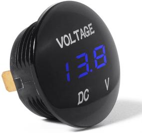 img 4 attached to 🔋 XCSOURCE Waterproof Universal Digital Display Voltmeter - Blue LED Voltage Meter for 12V-24V DC Car Motorcycle Auto Truck BI313