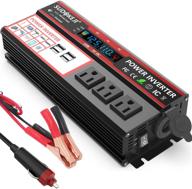 🔌 sudokeji 1000w/2000w dc 12v to 110v 120v ac power inverter converter for car with 3 ac sockets, lcd display, and 4 portable usb car chargers - ideal for home use logo